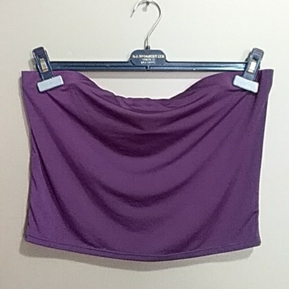 Henkaa strapless crop tube top size 1x/2x